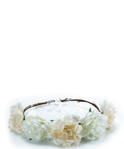 Bridal Party Festival Flower Headband HN320063 IVORY